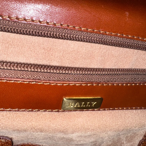 BALLY Vintage Italian Leather Briefcase Cognac Executive Lock Case - Collector - Picture 6 of 15
